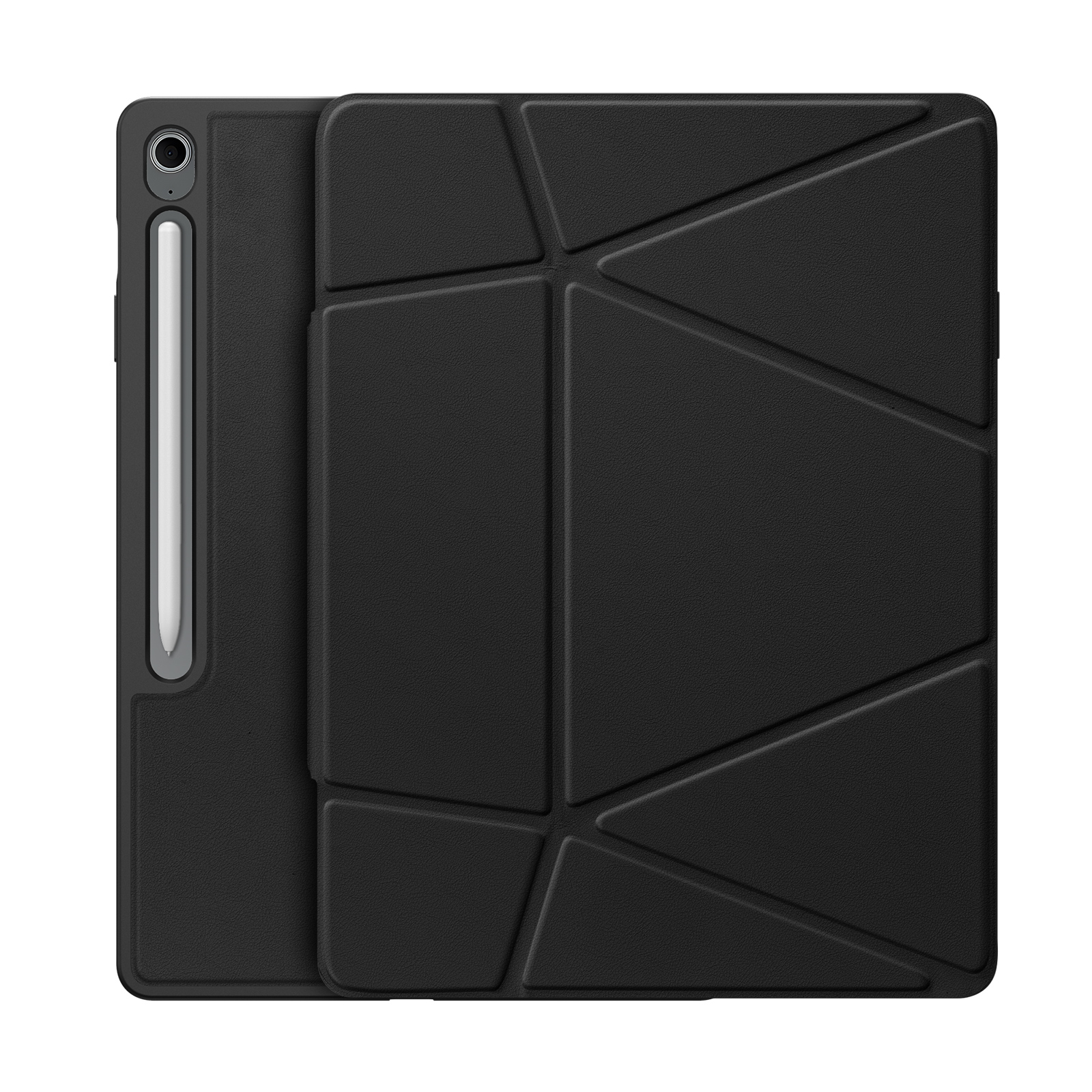 DUX DUCIS For Samsung Galaxy Tab S10 FE+ Tablet Case  Vers Series Multi-function Folding Stand Leather Cover - Black