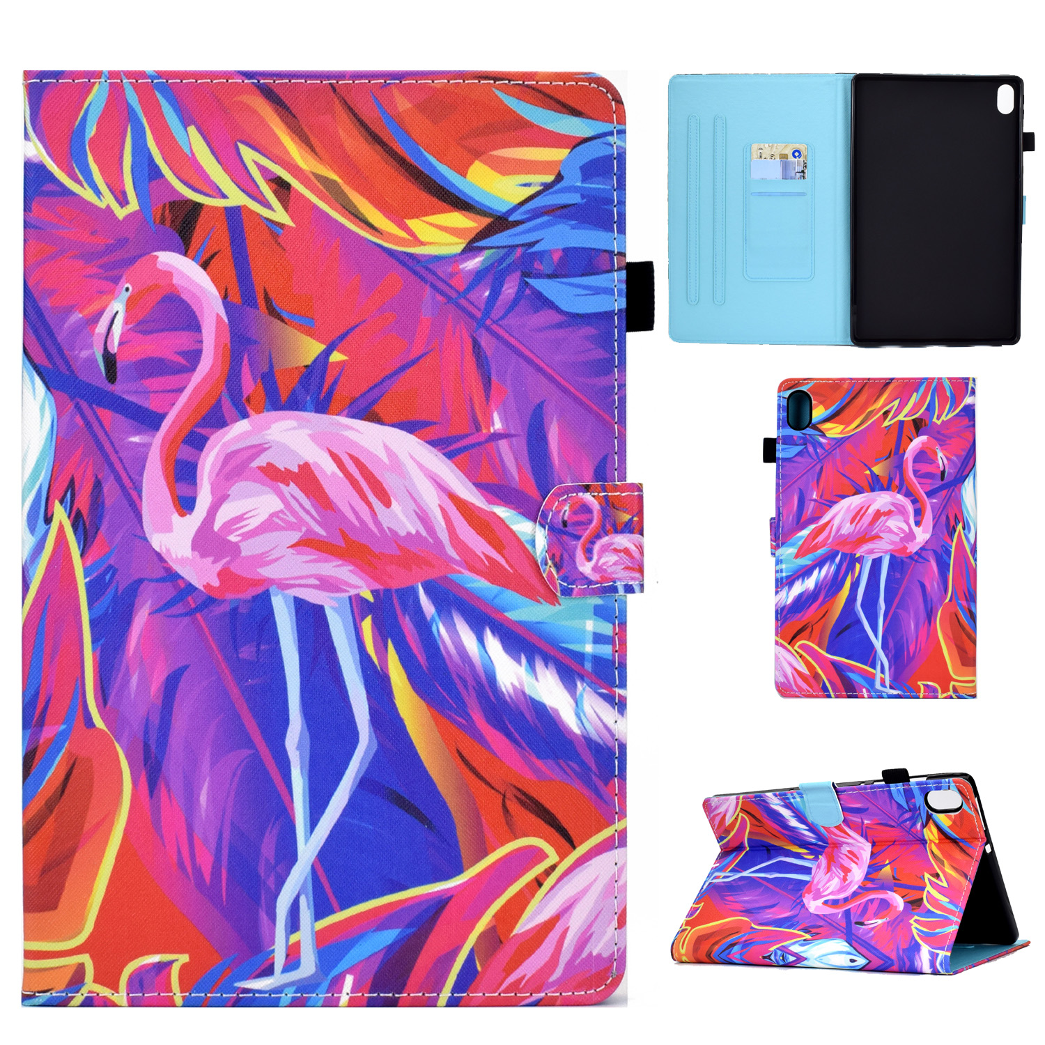 For Samsung Galaxy Tab S11 Case Pattern Printing Leather Tablet Cover with Card Holder - Bird
