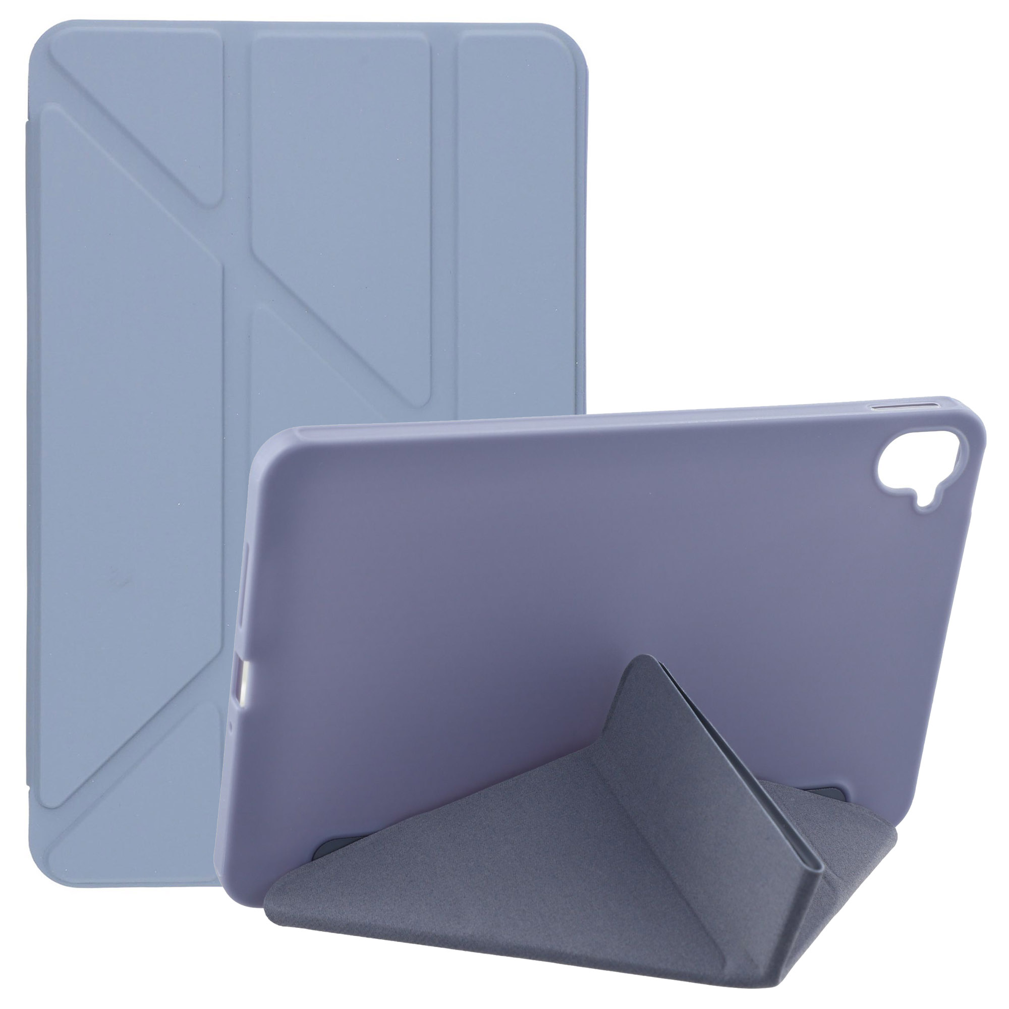 For Xiaomi Redmi K Pad  /  Pad Mini Case PU Leather + Silicone Origami Stand Protective Cover - Lavender Purple