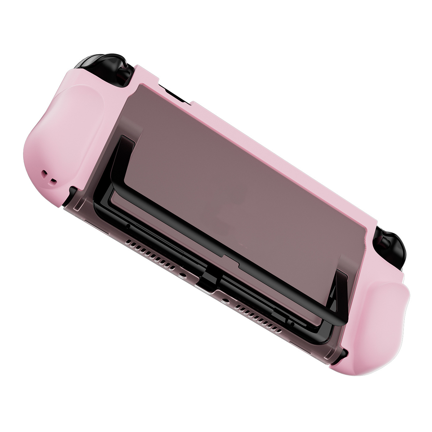 For Nintendo Switch 2 Game Controller Anti Drop Case TPU + PC Hybrid Protective Cover - Pink