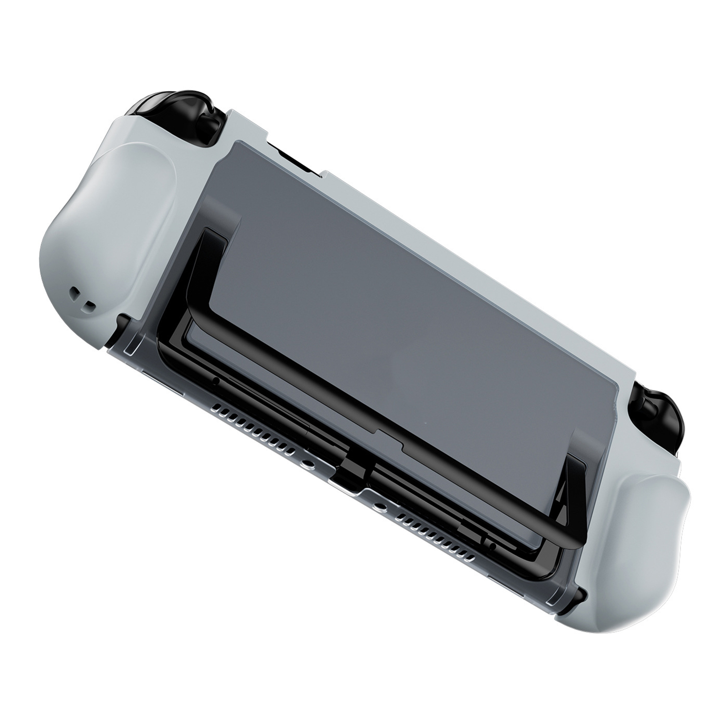 For Nintendo Switch 2 Game Controller Anti Drop Case TPU + PC Hybrid Protective Cover - Gray