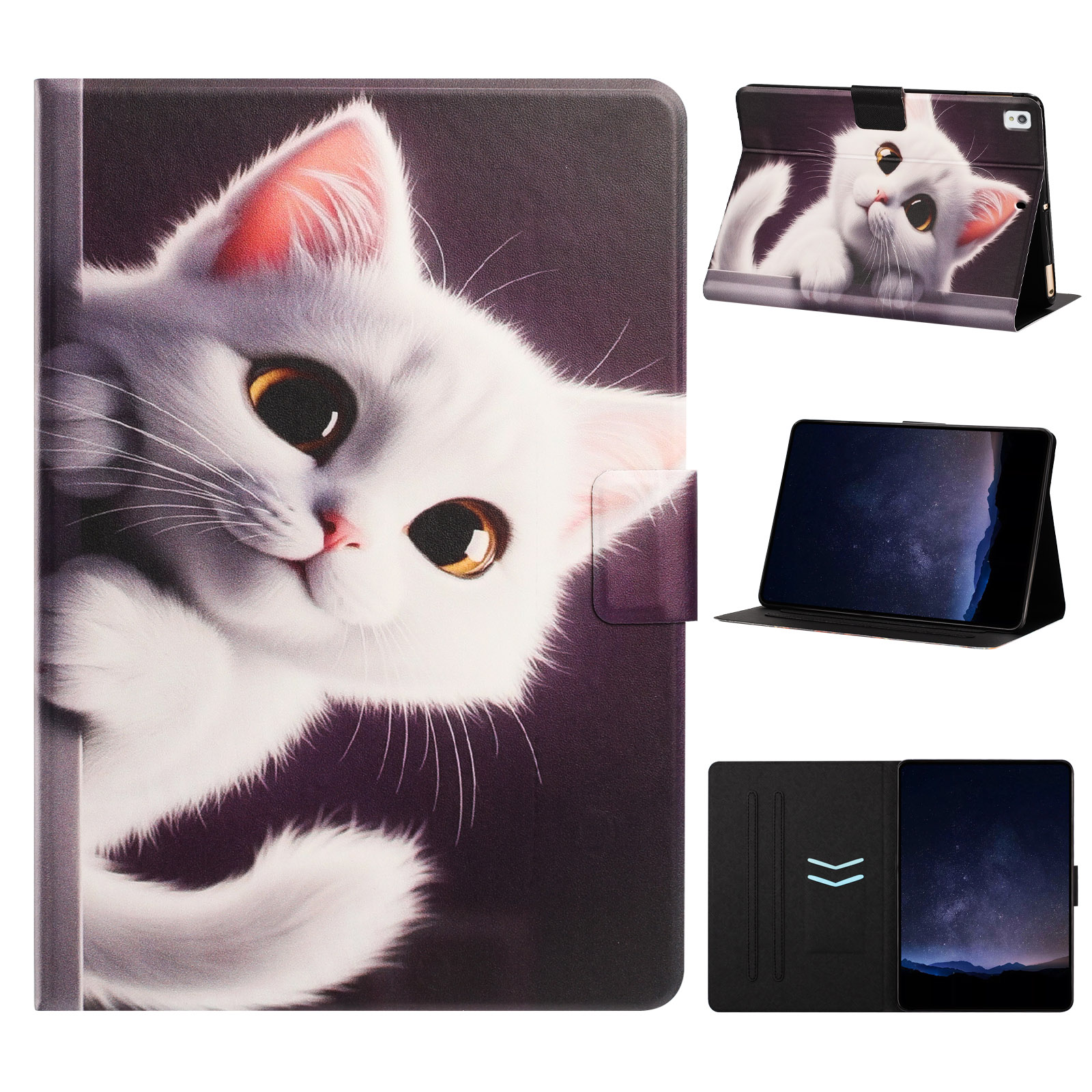 Tablet Case for iPad 10.2 (2021)   /  10.2 (2020)  /  10.2 (2019)  /  Air 10.5 inch (2019)  /  Pro 10.5-inch (2017) Leather Stand Case with Card Slots