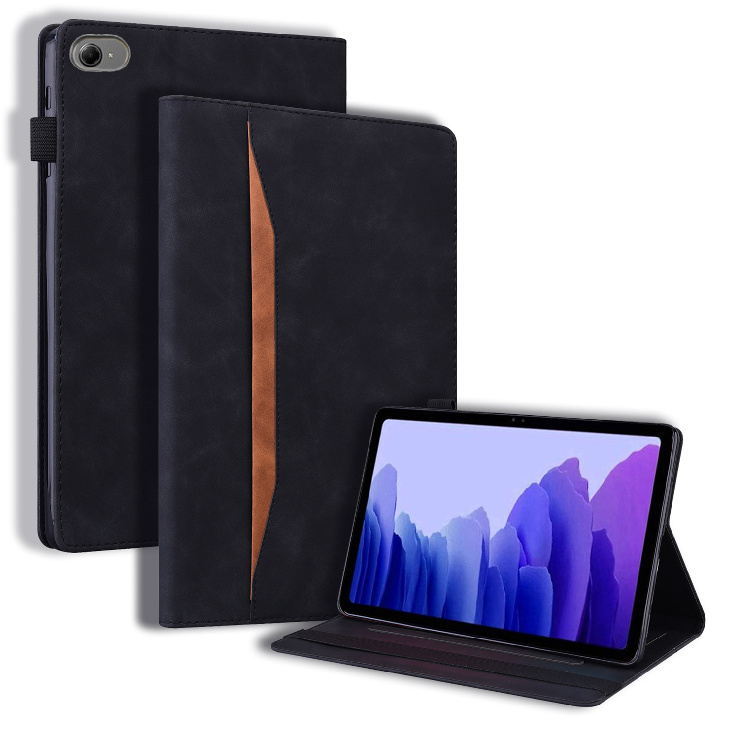 For Xiaomi Redmi K Pad 2 Case PU Leather Protective Folio Cover with Card Holder - Black