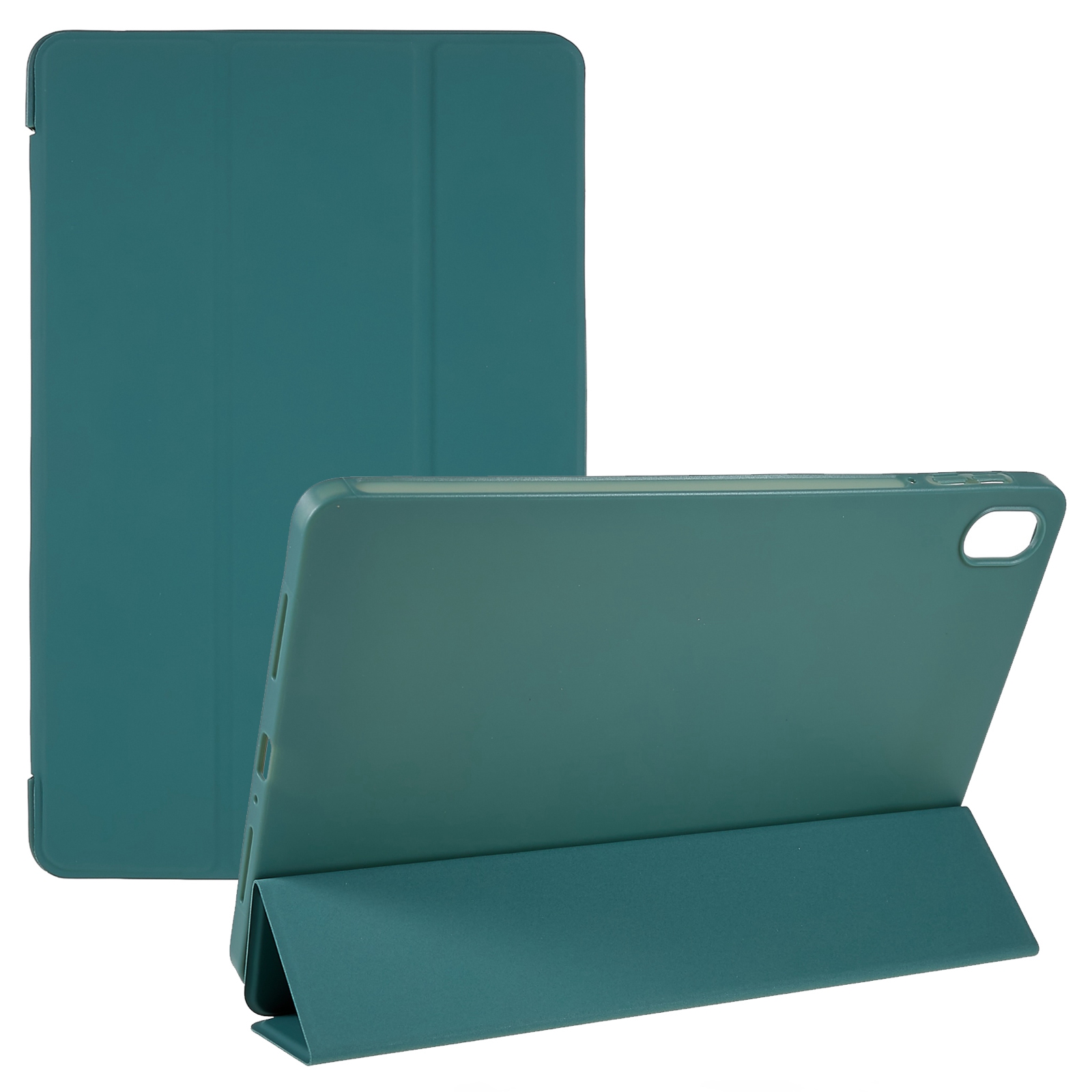 

Für Oppo Pad Folio Flip Gut Geschütztes Ledertablett Hülle Innere Waben-schütze-schutzschutz Mit Dreifachem Stand - Schwarzgrün, Oppo Pad