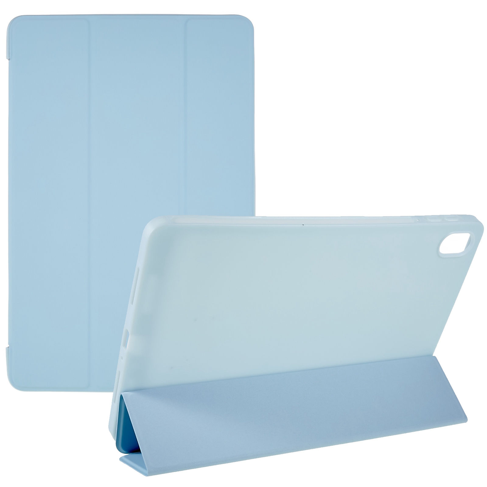 

Für Oppo Pad Folio Flip Gut Geschütztes Ledertablett Hülle Innere Waben-schütze-schutzschutz Mit Dreifachem Stand - Baby Blau, Oppo Pad