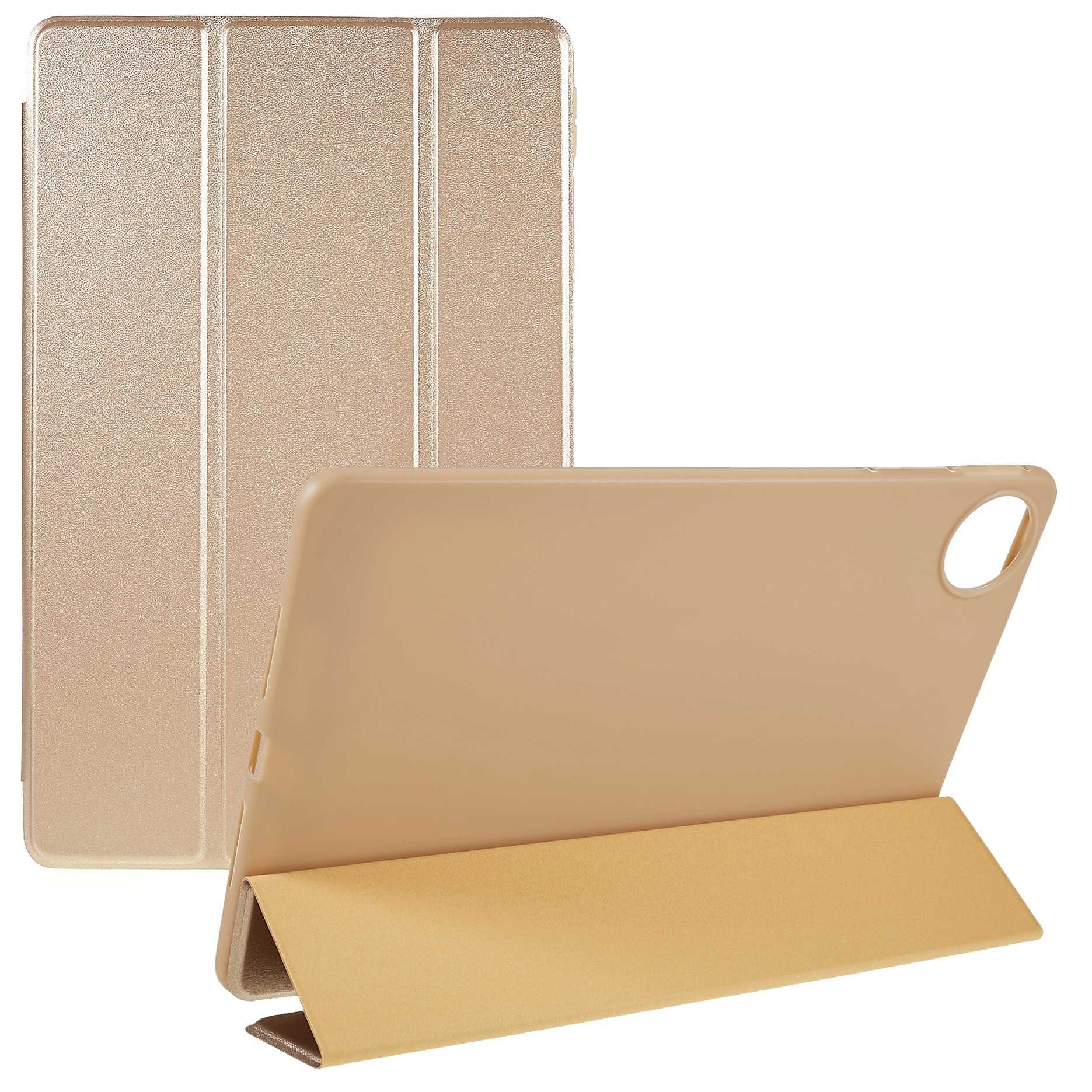 

Für Huawei Matepad Pro 11 (2022) Drop-protective-schutz-leder-abdeckung Innere Wabenheizdissipationstablette Mit Dreifachem Ständer - Gold, Huawei MatePad Pro 11 (2022)