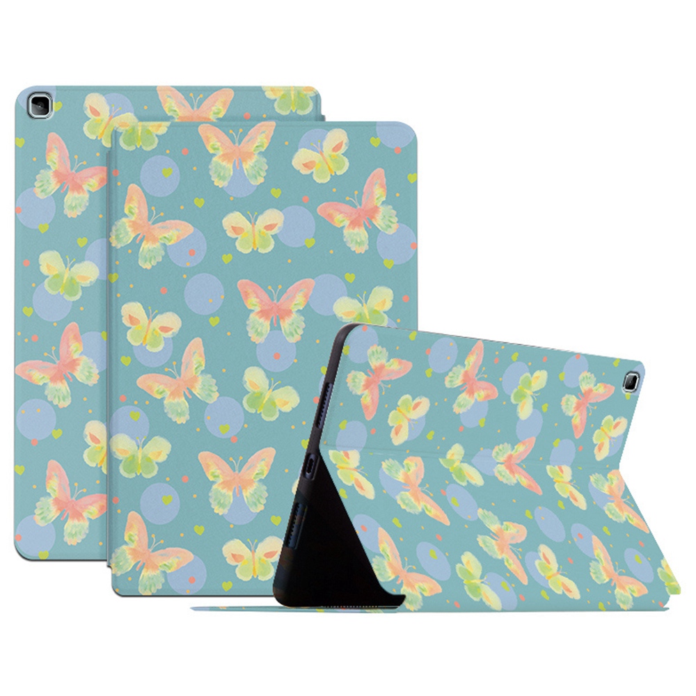 

For Samsung Galaxy Tab A7 Lite 8.7-inch (T500) Butterfly Printed Protective Cover Butterfly Printed PU Leather Case Shockproof Tablet Case with Stand - Lush Butterfly, Galaxy Tab A7 Lite 8.7-inch
