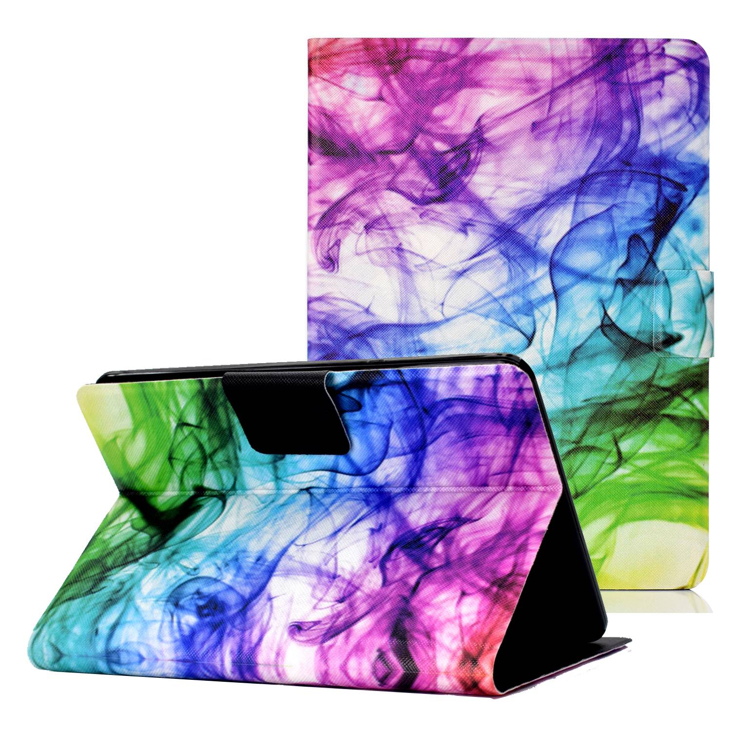 

Für Amazon Kindle Paperwhite 5 (2021) Schockfeste Muster Drucktablettenabdeckungskartenhalter PU Leder Anti-drop-stand Tablet Hülle - Rauch, Amazon Kindle Paperwhite 5 (2021)