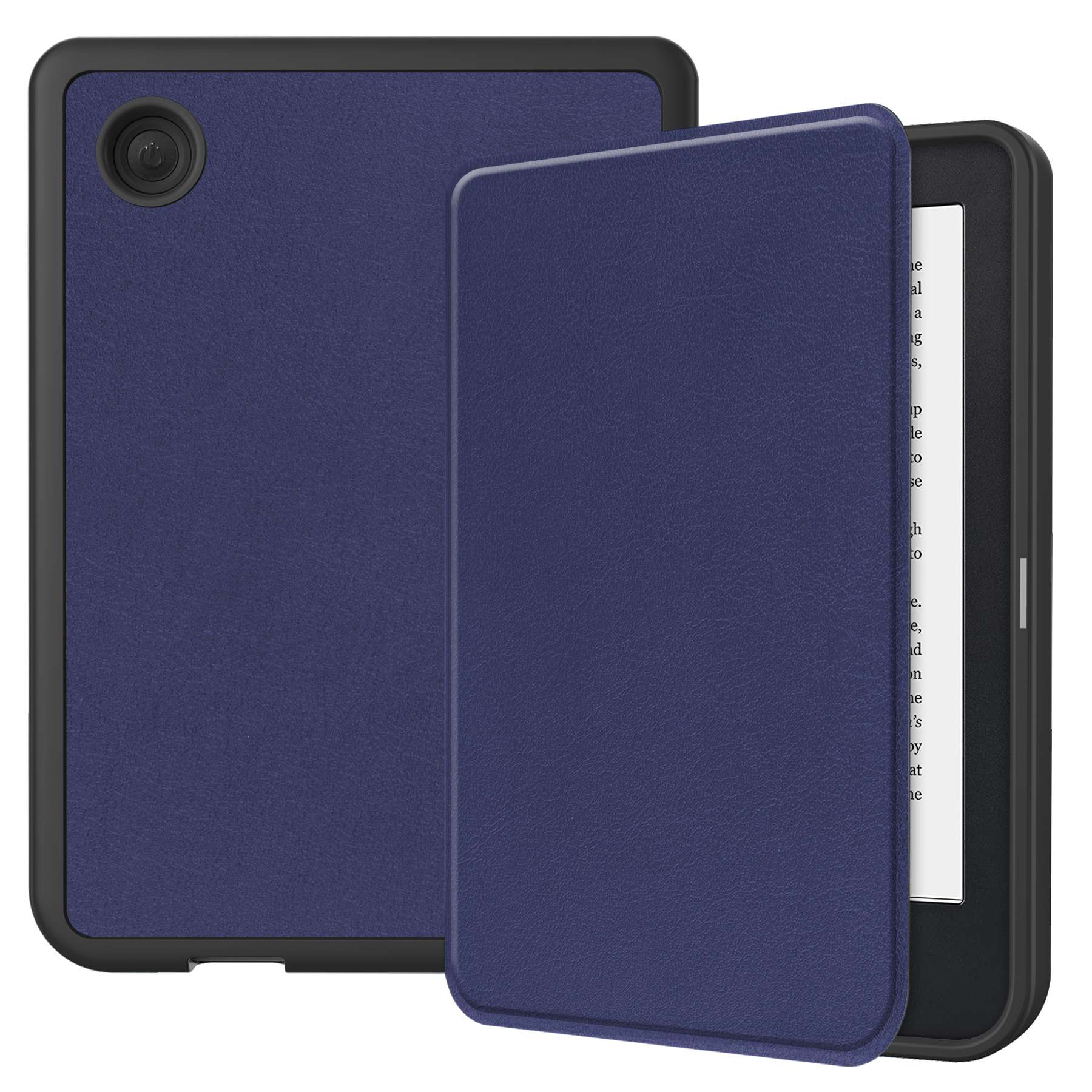 

Für Kobo Clara 2e pu Leder Leder Smart Wake / Schlafcover Buchstil E-reader-schutzhülle Hülle - Blau, Kobo Clara 2E