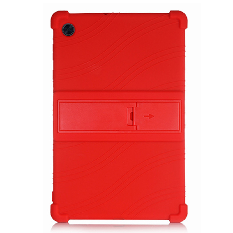 

Für Lenovo Tab M10 (Gen 3) TB-X328F Silikon Schockdicht Tablet Cover Cushion PC Kickstand Anti-Slip Kids Friendly Protective Case - Rot, Lenovo Tab M10 (Gen 3)