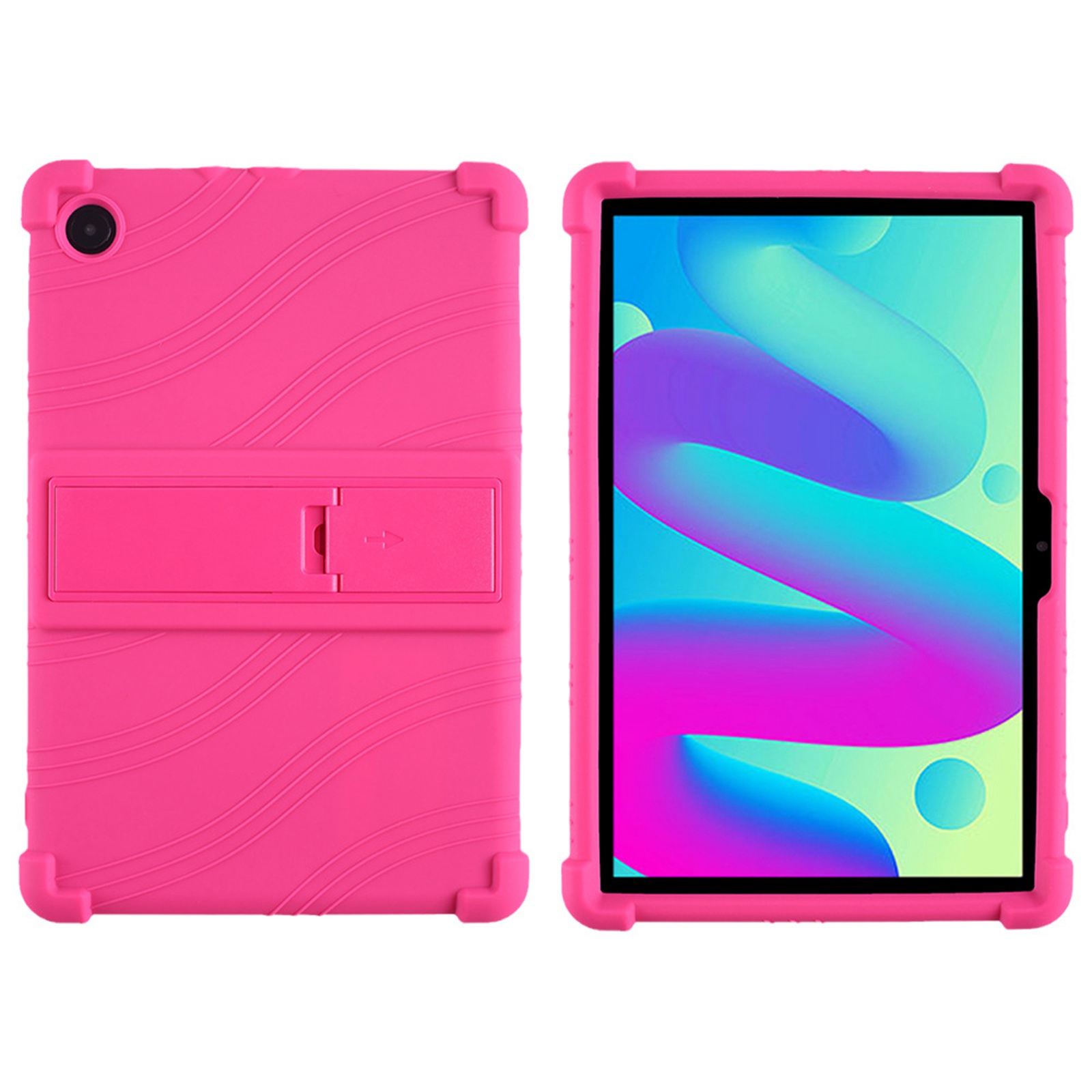 

Für TCL Tab 10L / Tab 10 HD 4G Weichhaut Silikon Schutzhülle Honigkamm Multi-winkel-kickstand-tablet-abdeckung - Rose, TCL Tab 10L