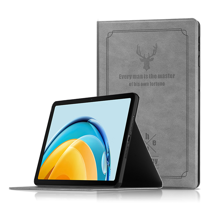 

Für Huawei Matepad SE 10.4-zoll 2022 PU Leder Tablet Hülle Ständer Anti-kratzer-tablet-tablettenabdeckung - Grau, Huawei MatePad SE 10.4-inch