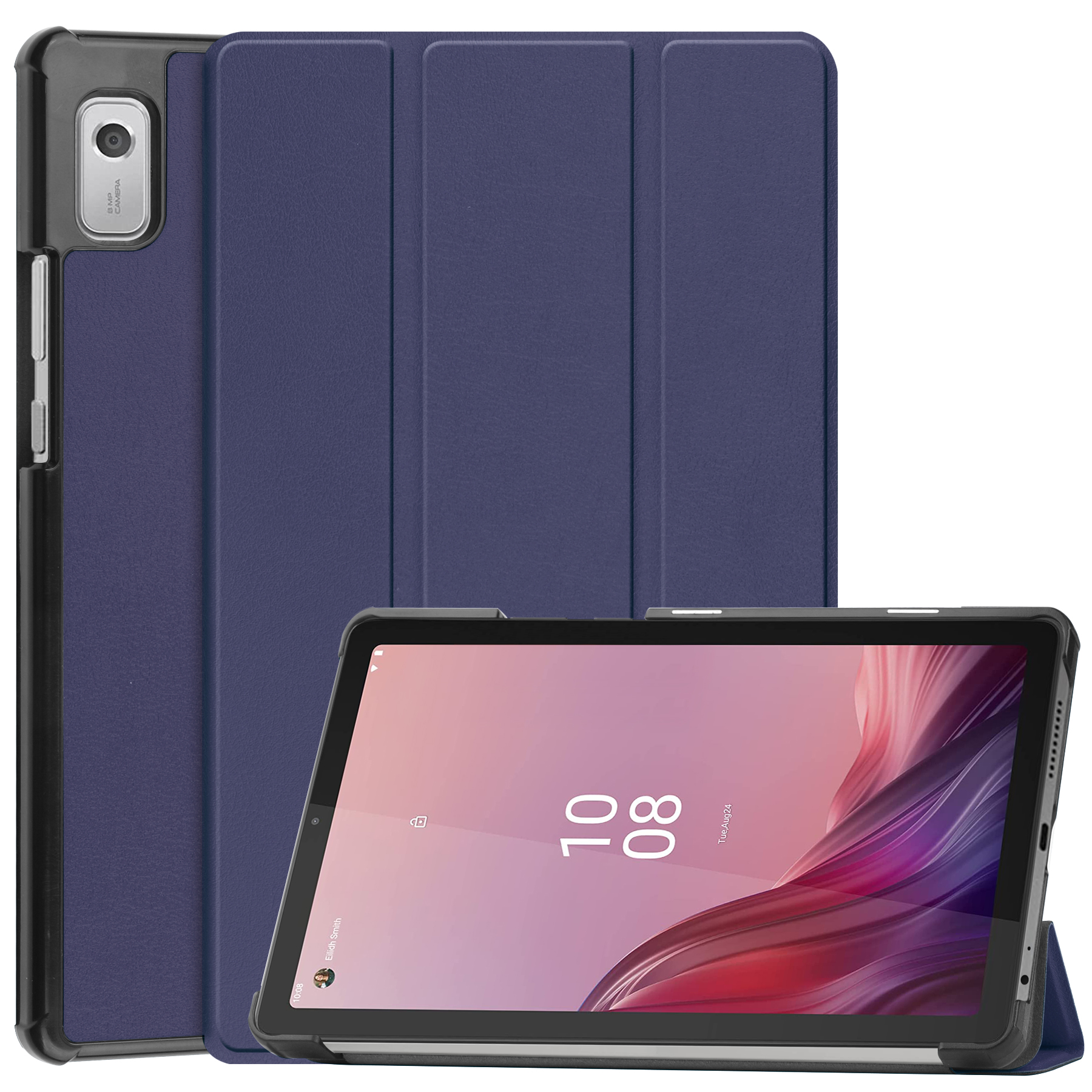 

Für Lenovo Tab M9 Anti-scratch PU Leder Tablet Hülle Tri-fold Ständer Schutzabdeckung - Blau, Lenovo Tab M9