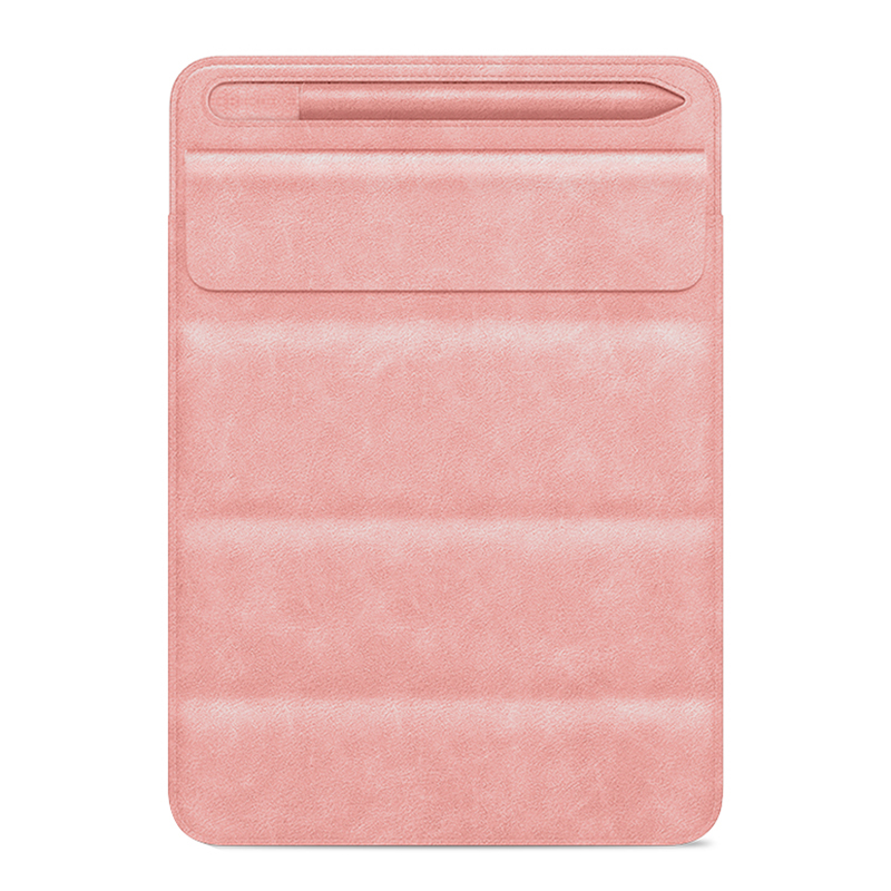 Universal Sleeve Bag for inch-11 inch Tablets Carrying Case Portable Anti-Scratch Bag with Tri-fold Stand - Rose Gold
