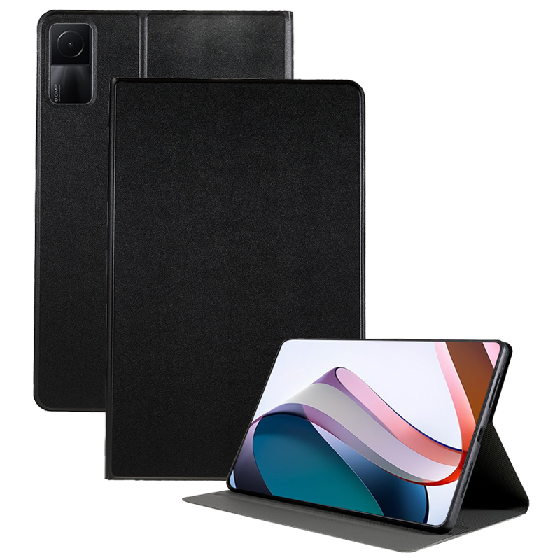 

Für Xiaomi Redmi Pad PU Leder + TPU Tablet Hülle Flip Support Shell Stand Deckung - Schwarz, Xiaomi Redmi Pad