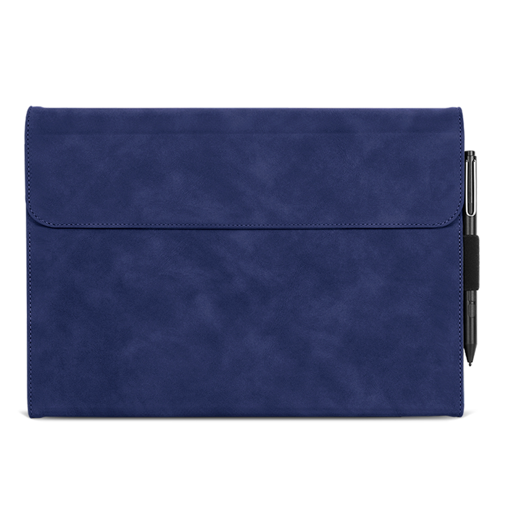 

Für Microsoft Surface Pro 4 / 5 / 6 / 7 PU Leder Tablet Hülle Tastaturabdeckung Mit Stiftschleifenhalter - Blau, Microsoft Surface Pro 4