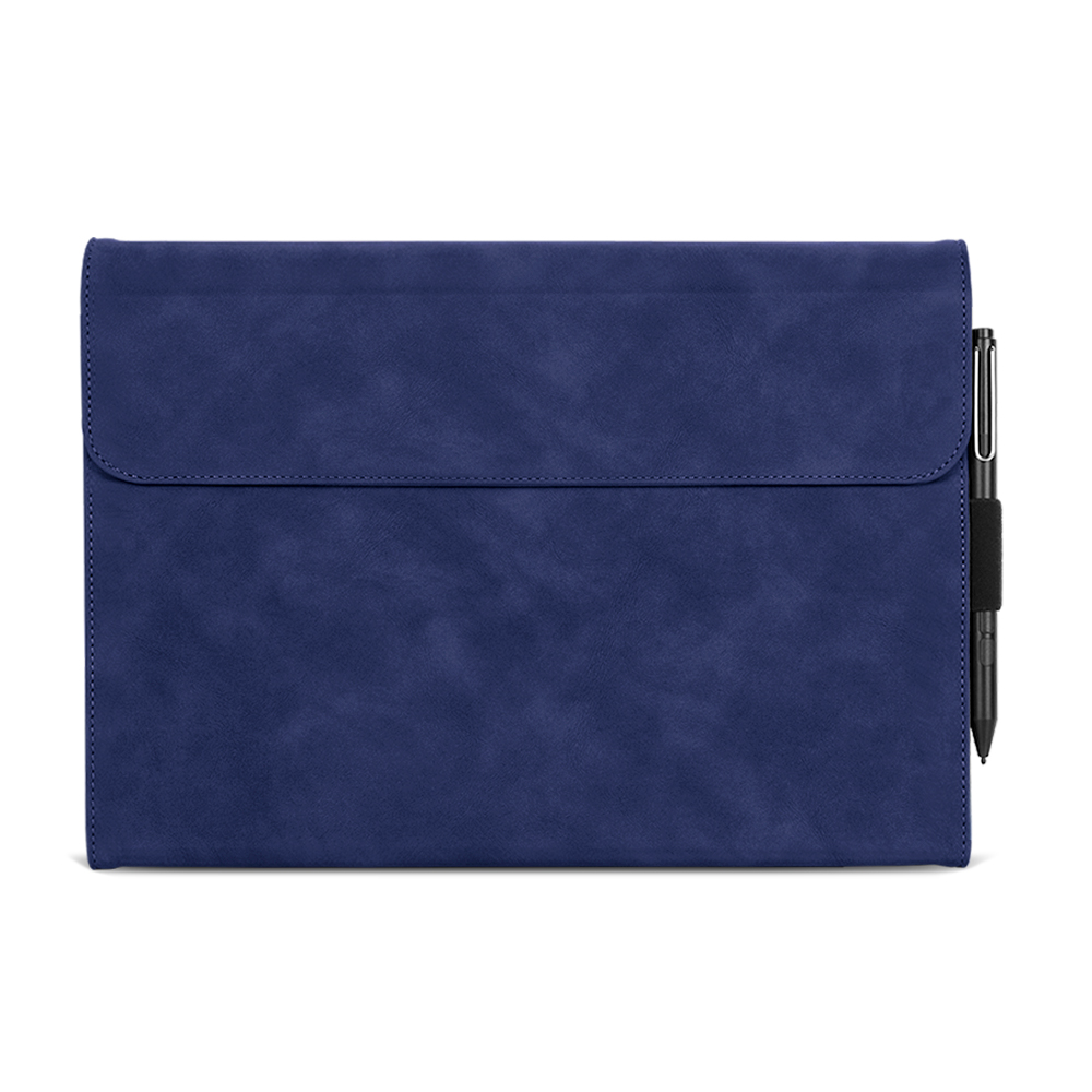 

Für Microsoft Surface Pro 9 PU Leder-tastaturhülle Einstellbarer Stand Anti-drop-tablet-abdeckung - Blau, Microsoft Surface Pro 9