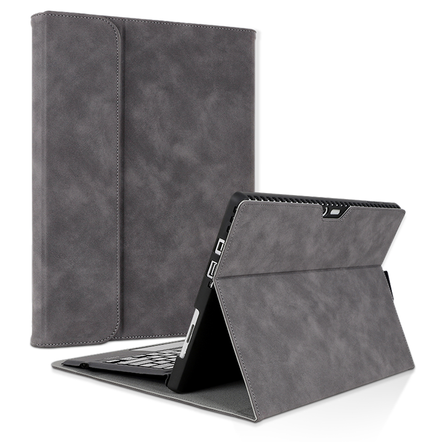 

Für Microsoft Surface go go / Go 3 / go 2 10,5 Zoll PU Leder Tablet Keyboard Case Ständer Schutz Tablet - Grau, Surface Go