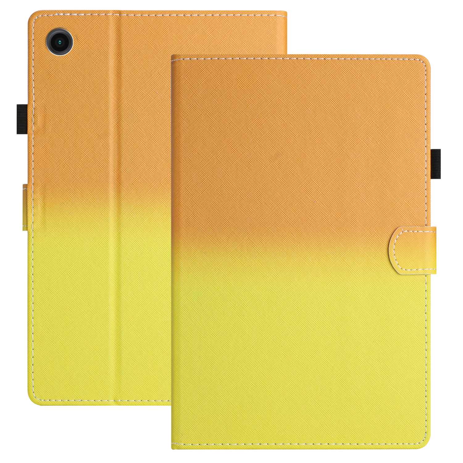 

Für Lenovo Tab M10 Plus Tb-x606f-gradienten-pu-lederkartenhalter Tablet Deckabdeckung Flip Ständer Anti-drop-hülle - Orange / Gelb, Lenovo Tab M10 Plus