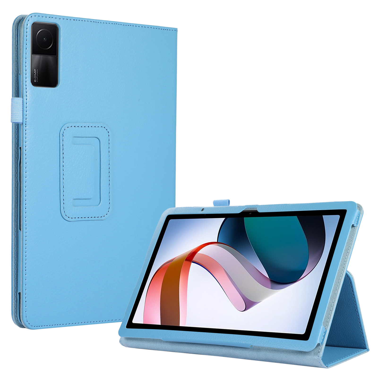 

Für Xiaomi Redmi Pad PU Leder Tablet Hülle Litchi Textur Folio Stand Cover Shell Shell - Baby Blau, Xiaomi Redmi Pad