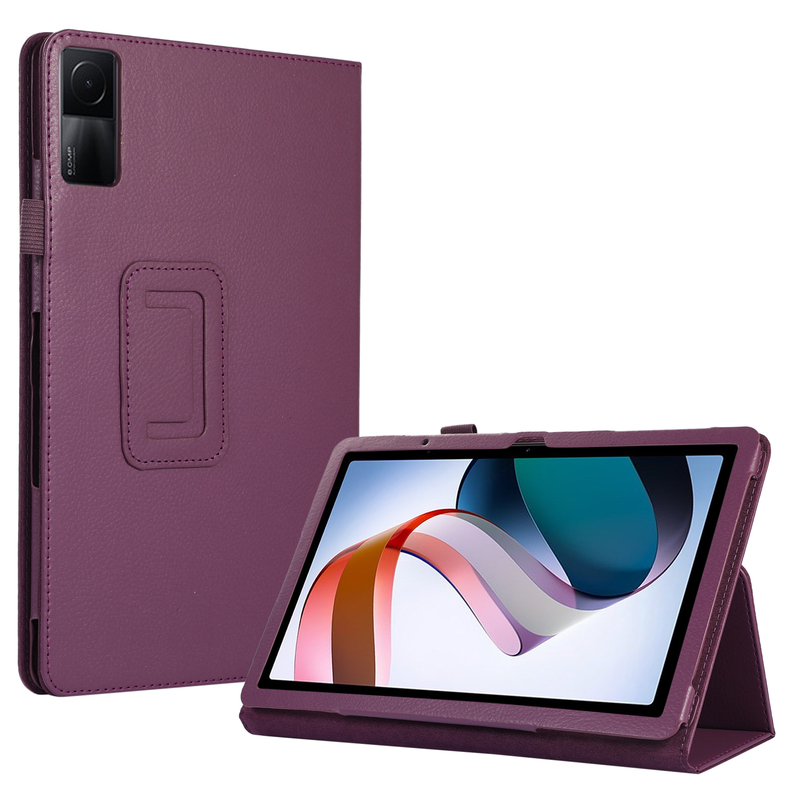 

Für Xiaomi Redmi Pad PU Leder Tablet Hülle Litchi Textur Folio Stand Cover Shell Shell - Lila, Xiaomi Redmi Pad