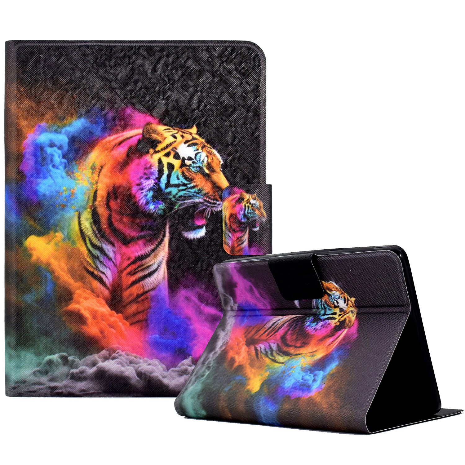 

Schutzhülle Für Amazon Kindle Paperwhite 5 (2021) Tablet -hülle Muster Gedrucktes Lederflip -abdeckung Mit Kartensteckplätzen - Buntes Tiger, Amazon Kindle Paperwhite 5 (2021)