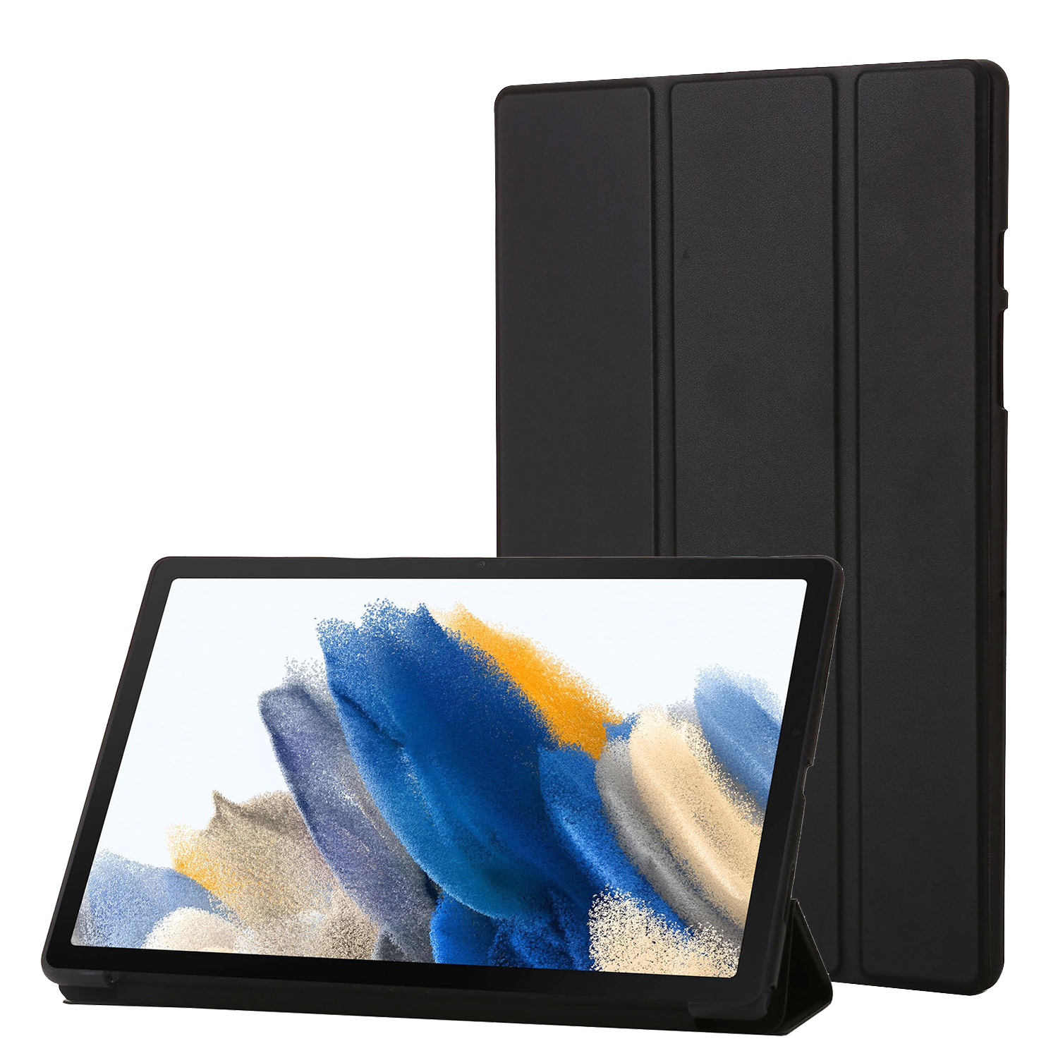 

Für Huawei Matepad SE 10.4-zoll-pu-leder + Silicon Tri-fold Stand Cover Tablet Schockdicht - Schwarz, Huawei MatePad SE 10.4-inch