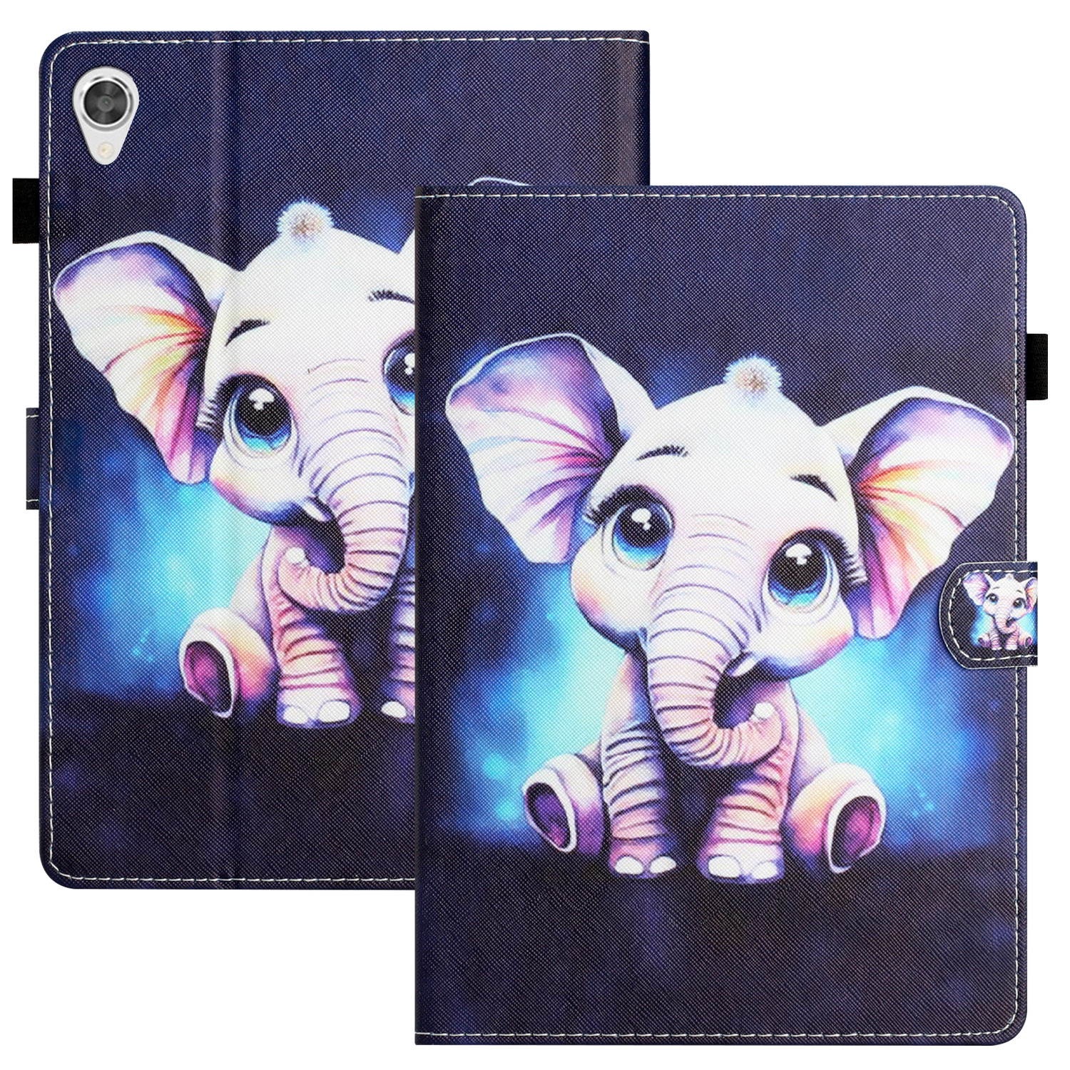 

Für Lenovo Tab M10 HD Gen 2 Stoßdämpfer Hülle PU Leder Flip Deckabdeckung Muster Druck Anti-drogen-tablet Shell Shell - Elefant, Lenovo Tab M10 HD Gen 2