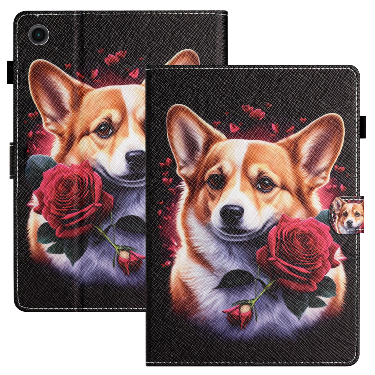 

Für Lenovo Tab M10 (Gen 3) Musterdruck PU Leder Flip Cover Anti-drop-tablet-hülle - Hund, Lenovo Tab M10 (Gen 3)