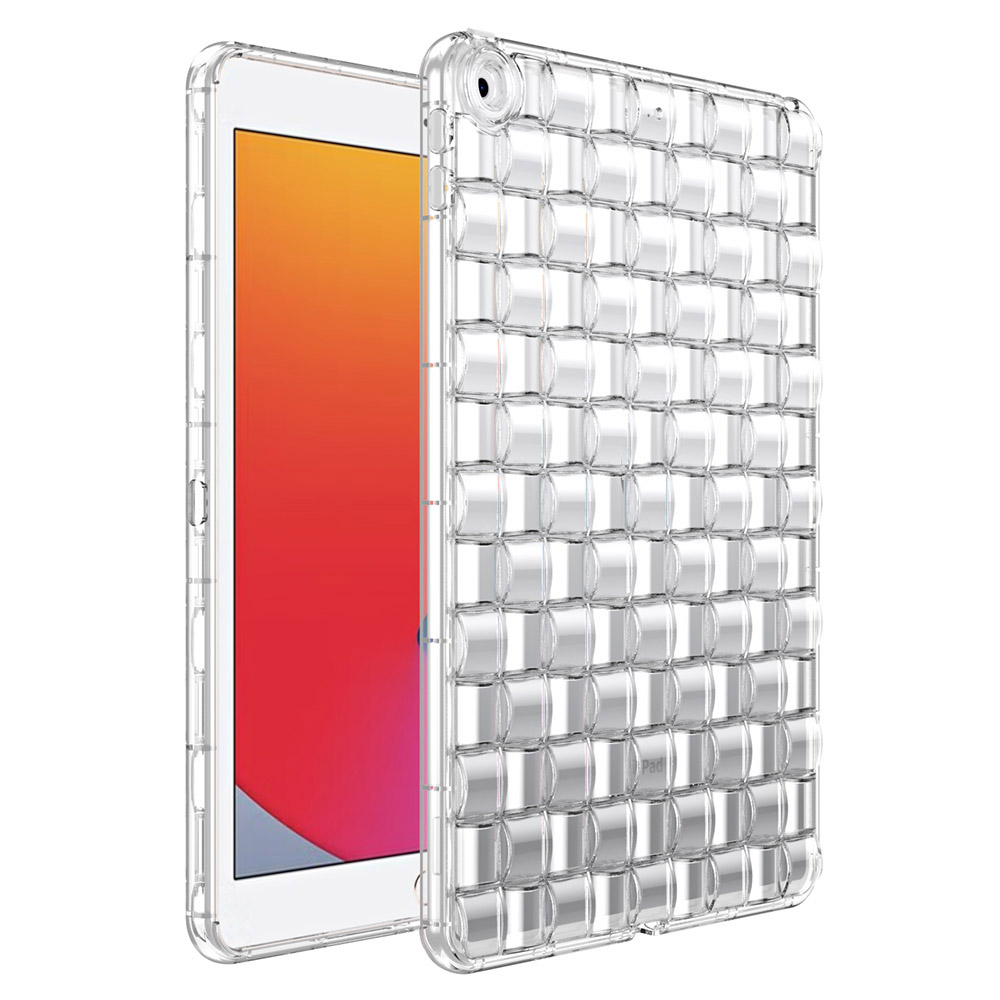 

Für Das Ipad 10.2 (2021) /(2019) /(2020) TPU Tablet Case Ice Cube Design Flexible Anti-drop-schutzabdeckung - Transparent, iPad 10.2 (2021)
