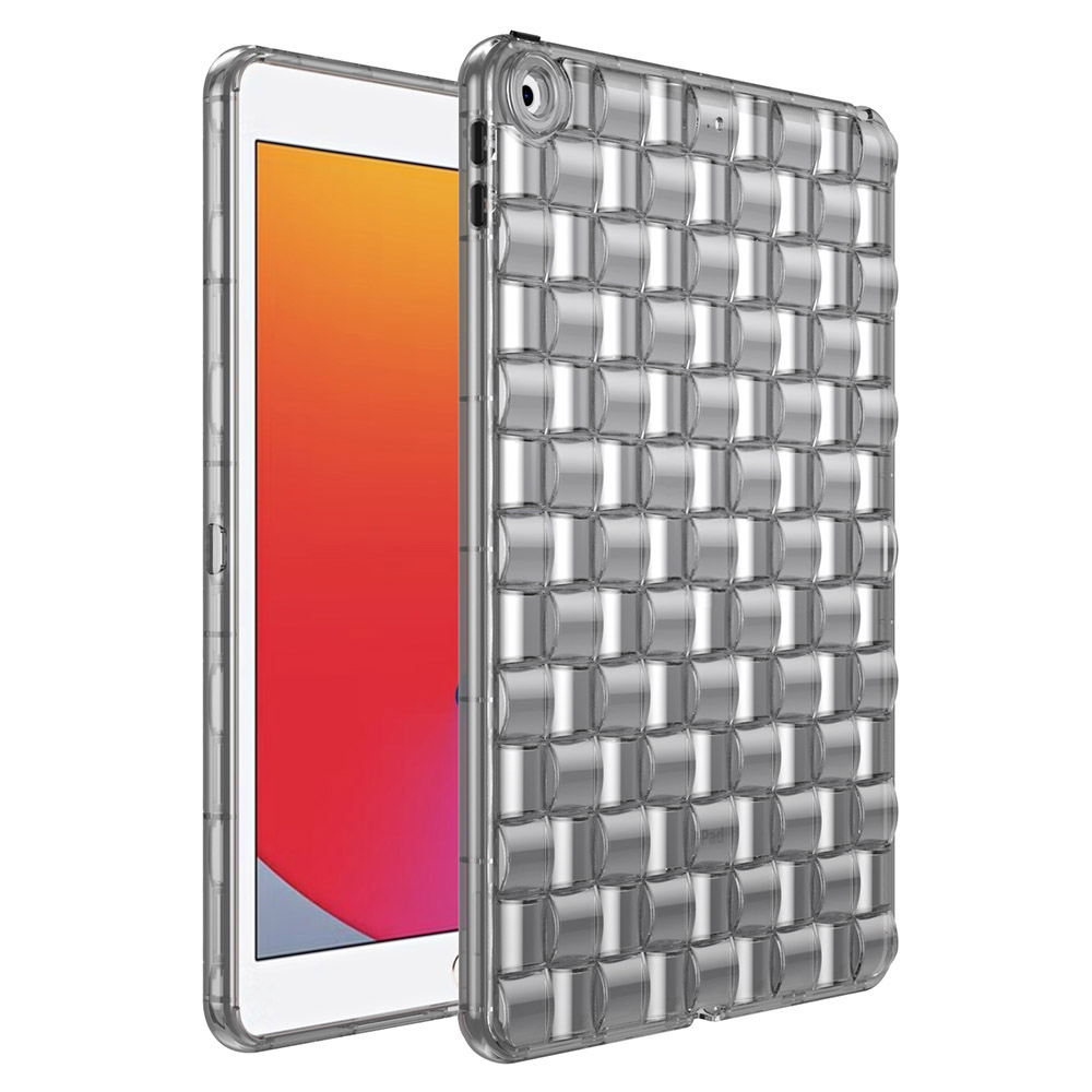 

Für Das Ipad 10.2 (2021) /(2019) /(2020) TPU Tablet Case Ice Cube Design Flexible Anti-drop-schutzabdeckung - Grau, iPad 10.2 (2021)