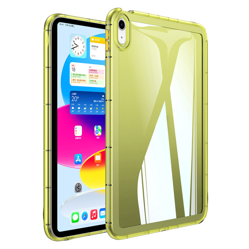 

Für Ipad Air (2020) /(2022) Anti-drogen-tablet-hülle Acryl-rücken-tpu-rahmenabdeckung - Gelb, iPad Air (2020)