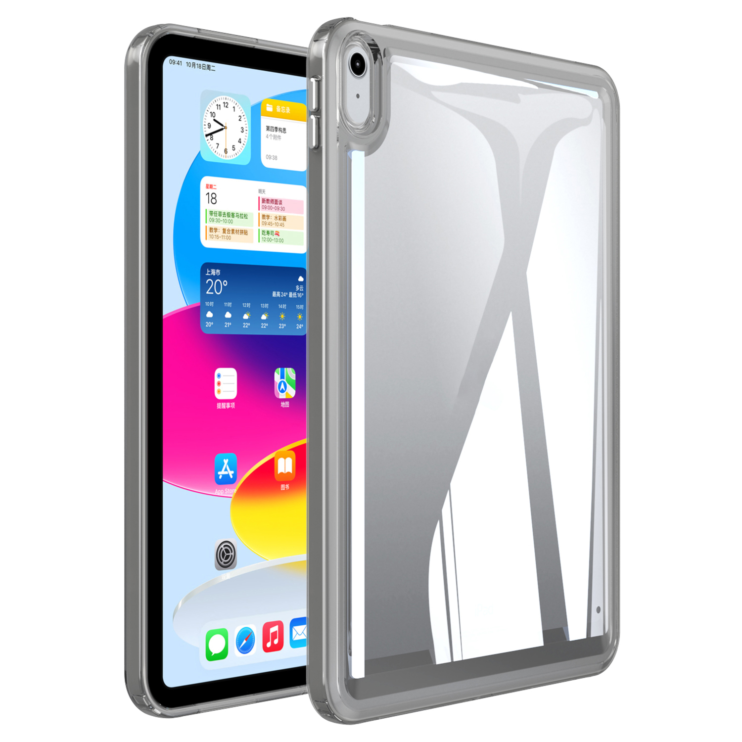 

Für Ipad Mini (2021) Acryl+tpu Transparente Tablettenfall Anti-drop-schutzschutzabdeckung - Grau, iPad mini (2021)