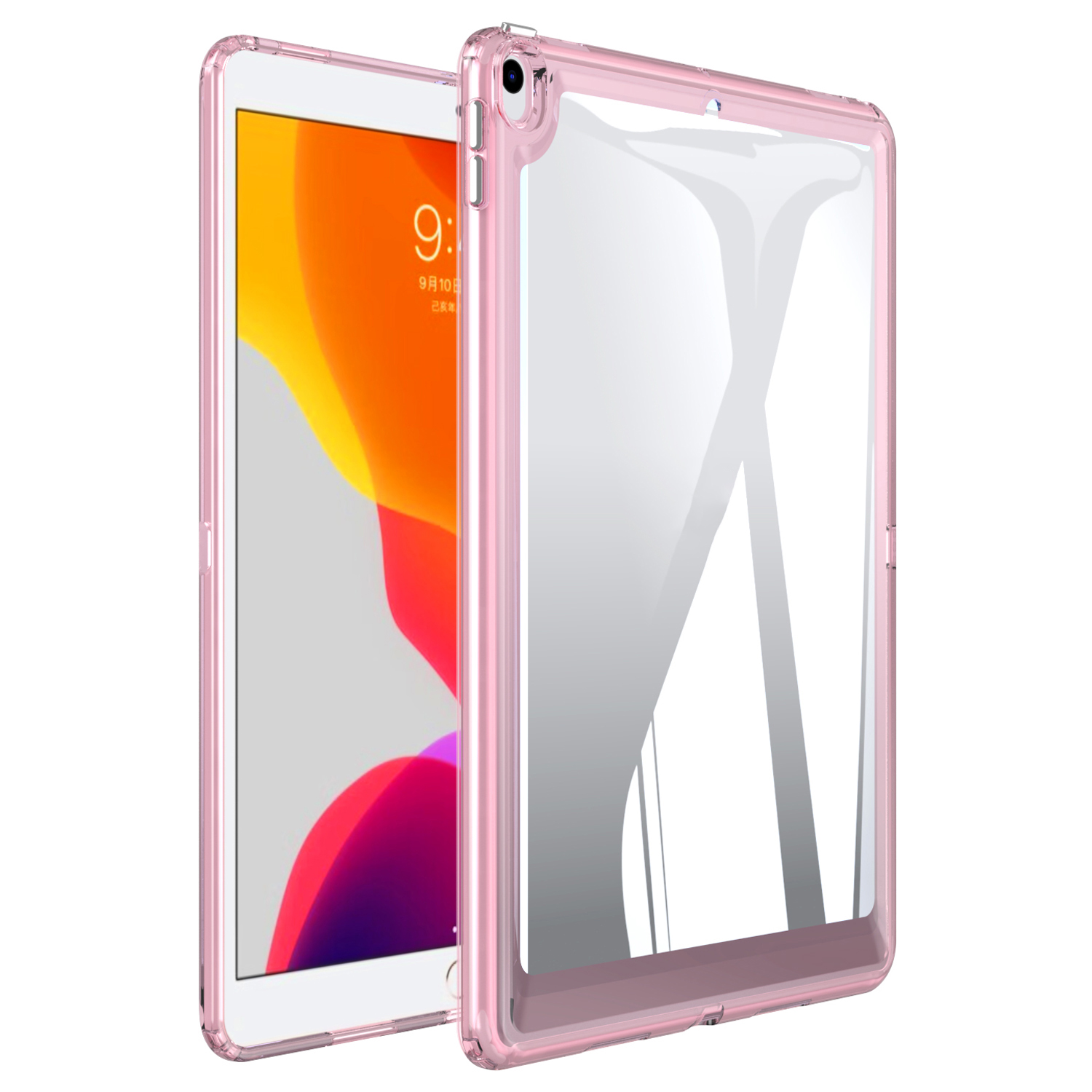 

Rückbedeckung Für Ipad Air 10.5 Zoll (2019) Drop -resistant Acryl+tpu Transparent Tablet Protective Case - Rosa, iPad Air 10.5 inch (2019)