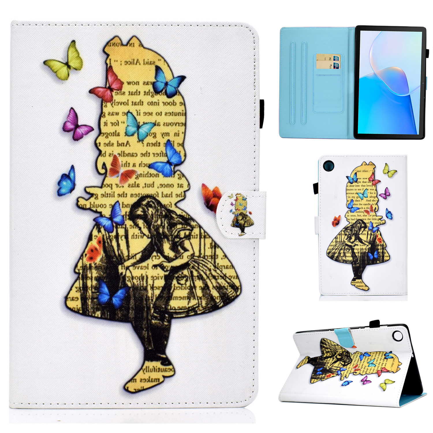 

Für Huawei Matepad SE 10.4-zoll A2 PU Leder-ständer Cover Muster Druckkartenschlitztablette Hülle - Mädchen, Huawei MatePad SE 10.4-inch