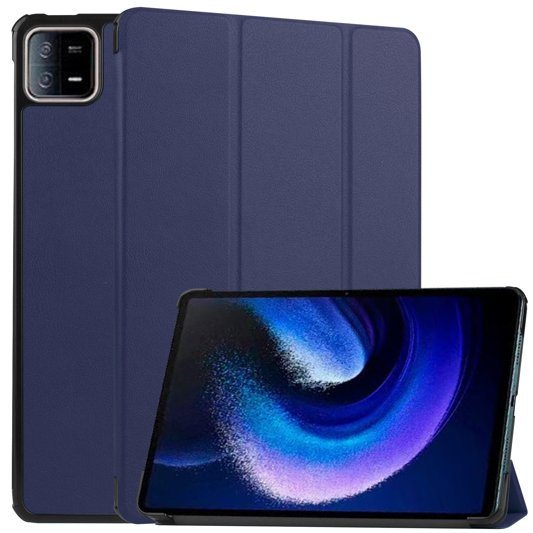 

Für Xiaomi Pad 6 Tri-fold Stand Tablet Case Auto Wake / Schlafleder -tablettenabdeckung - Blau, Xiaomi Pad 6