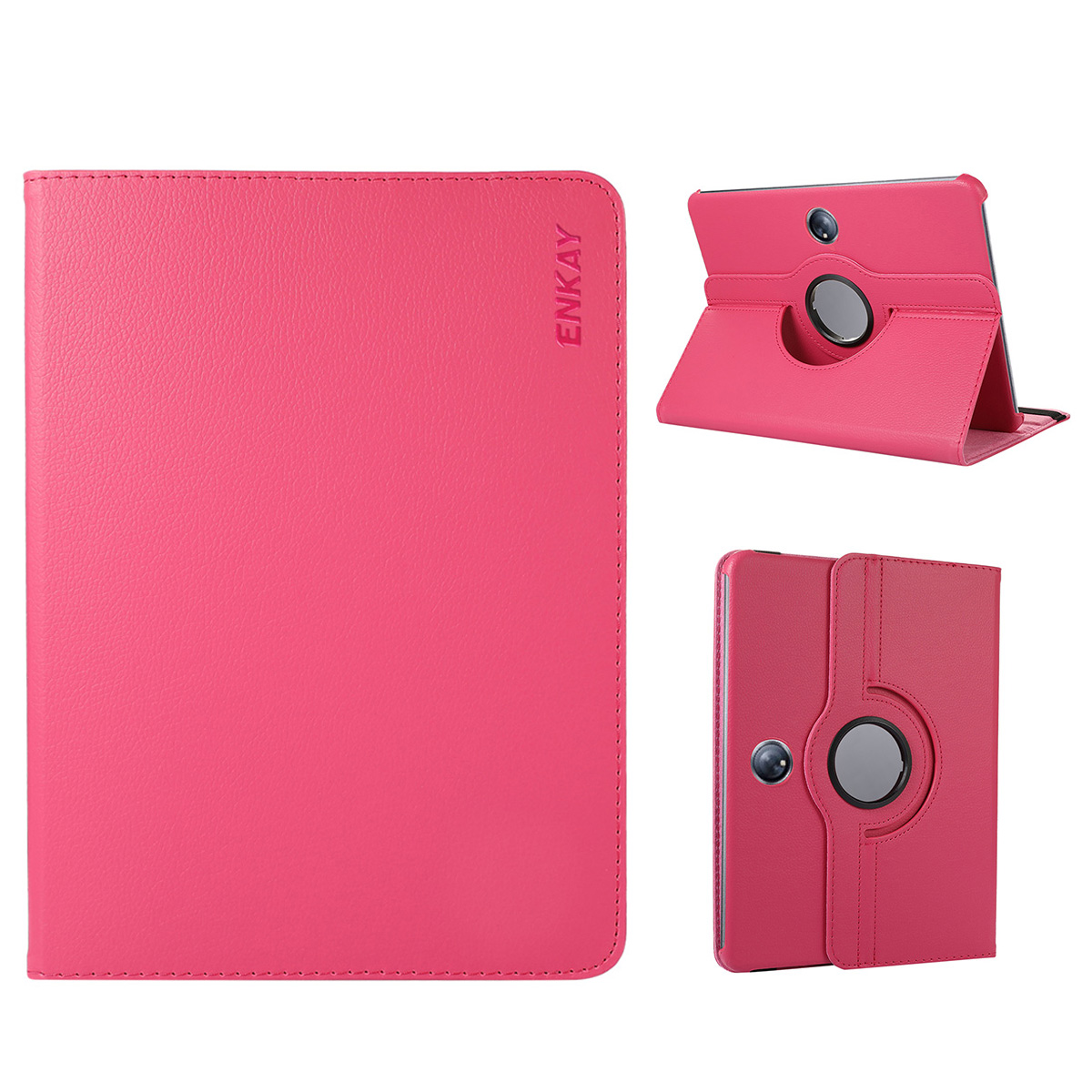 

Enkay Hut Prince Für Oppo Pad 2 / OnePlus Pad Leder+pc Tablet Case360 Grad Rotationsständerabdeckung Mit Autoschlaf / Aufwachen - Rose, Oppo Pad 2