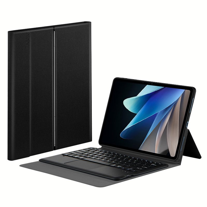 

Jiuyu Für Vivo Pad2 Abnehmbar Bluetooth Tastatur PU Leder Tablet Hülle Tablet Deckung - Schwarz, vivo Pad2