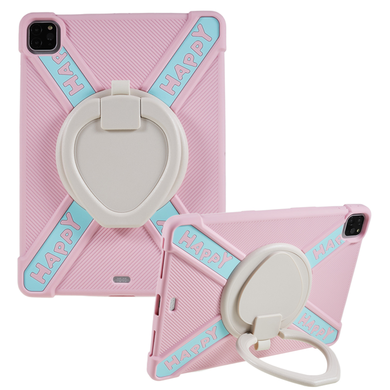 

Für Ipad Pro 11 (2022) /(2021) /(2020) /(2018) 360 Grad Rotary Kickstand Tablet Case Pc+silikonabdeckung - Rosa, iPad Pro 11 (2022)