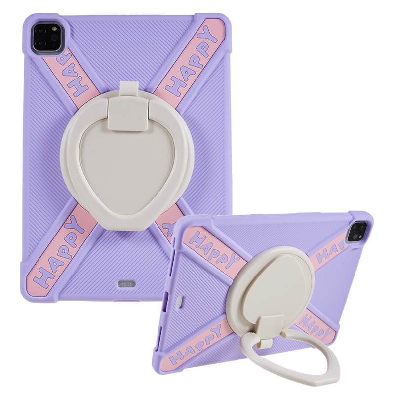 

Für Ipad Pro 11 (2022) /(2021) /(2020) /(2018) 360 Grad Rotary Kickstand Tablet Case Pc+silikonabdeckung - Lila, iPad Pro 11 (2022)