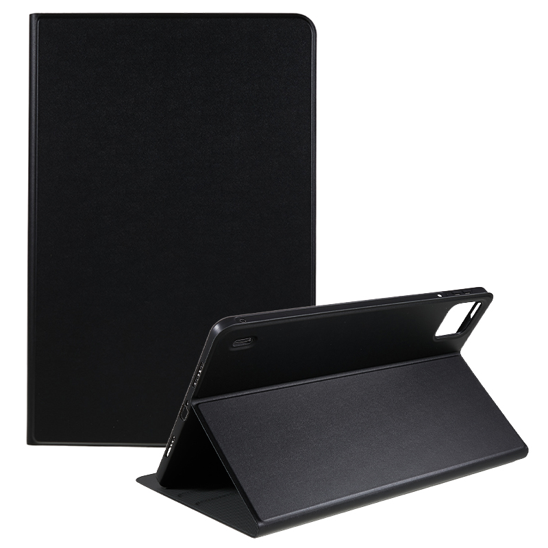 

Für Xiaomi Pad 6 PU Leder-drop-sof-tablet-hülle Faltstand Schutzabdeckung - Schwarz, Xiaomi Pad 6