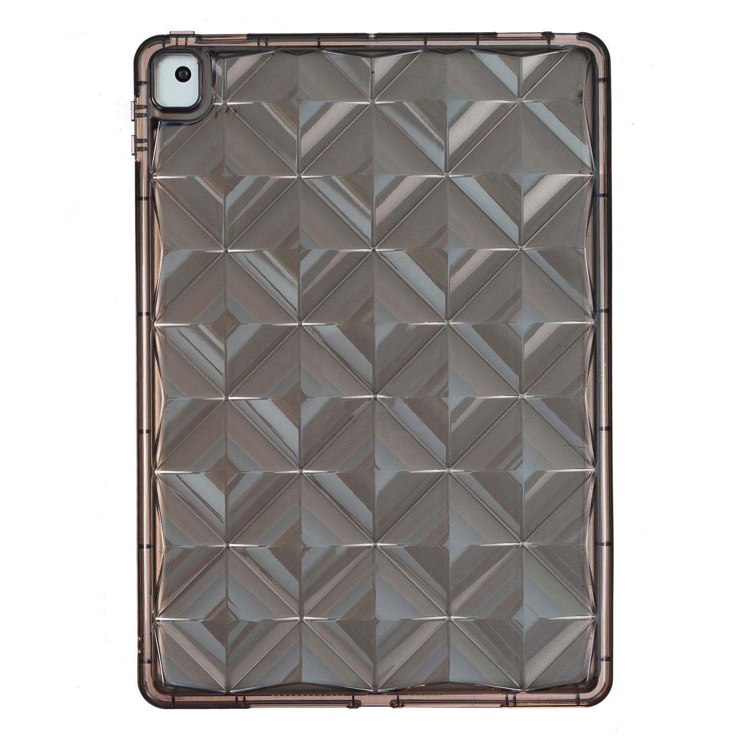 

TPU -schutzabdeckung Für Ipad 10.2 (2019) /(2020) /(2021), Rhombus -muster -clear Tablet Back Protector Fall - Transparent Schwarz, iPad 10.2 (2019)