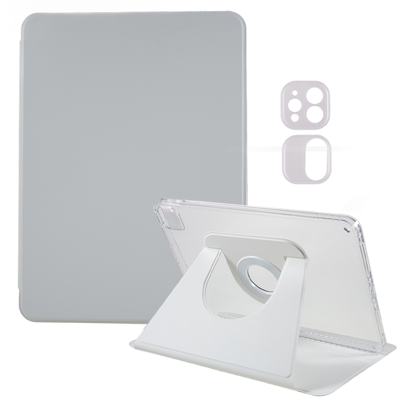 

Für Ipad Pro 11-zoll (2018) /(2020) /(2021) /(2022) / Luft (2020) /(2022) Tablettenabdeckungsabdeckung Rotierender Ständer Magnetische Abnehmbare PU -lederhülle - Grau, iPad Pro 11 (2022)