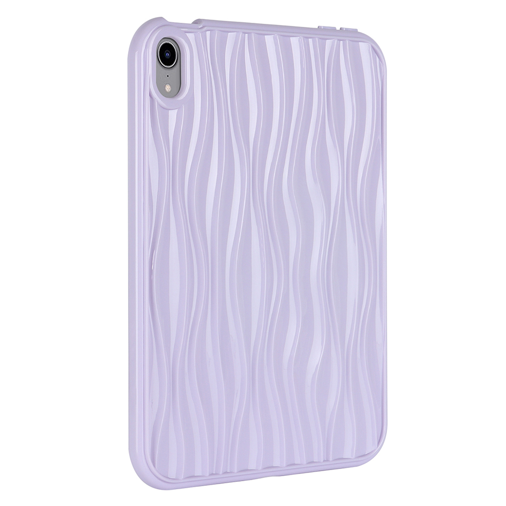 

Wave Texture Tablet Schutzhülle Für Ipad Mini (2021), Flexibler TPU -tablet -rückzugabdeckung - Lila, iPad mini (2021)