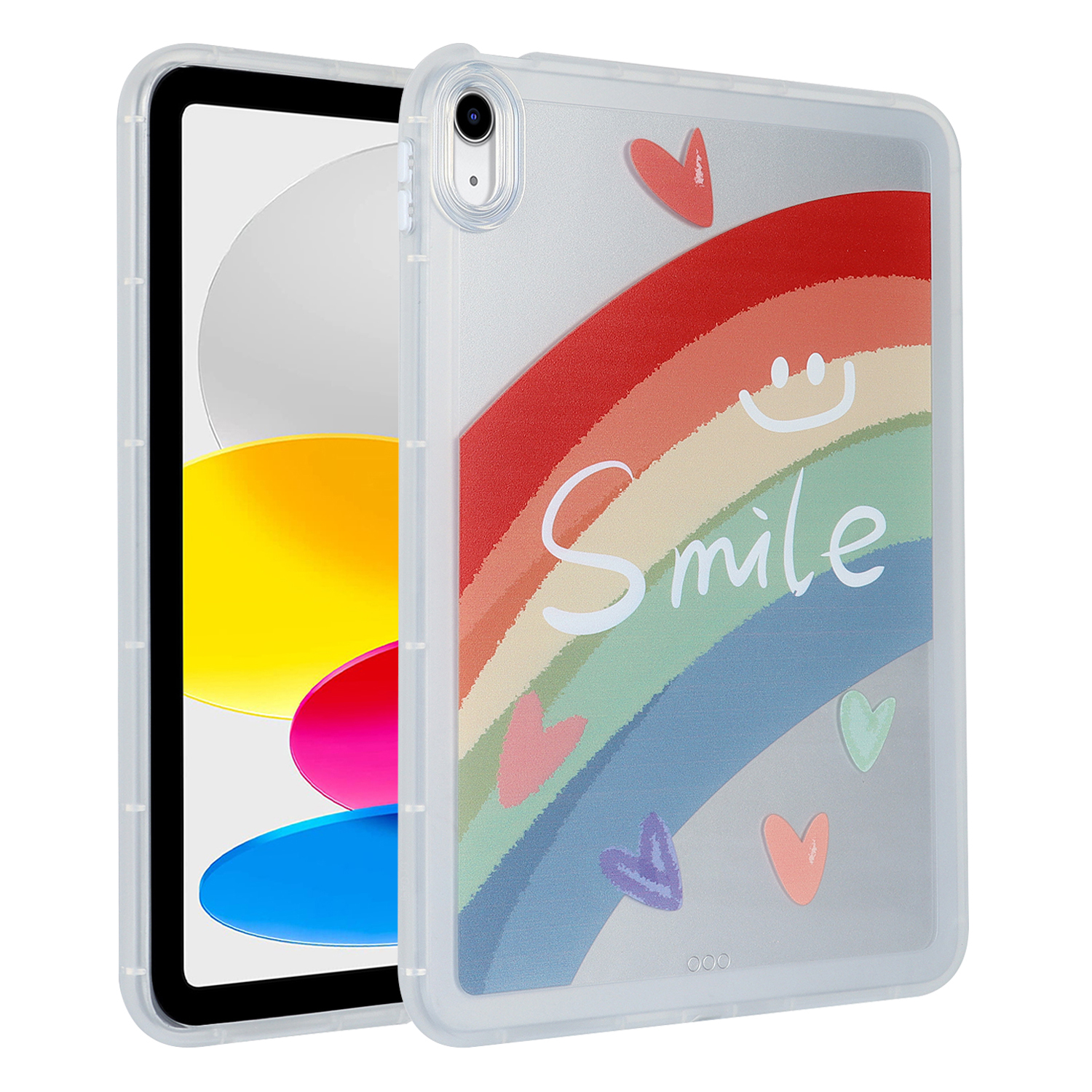 

Für Das Ipad 10.9 (2022) Tpu-tablet-fallmuster Druckluft-wächter-ecken Schockdcoverabdeckung - Regenbogen, iPad 10.9 (2022)