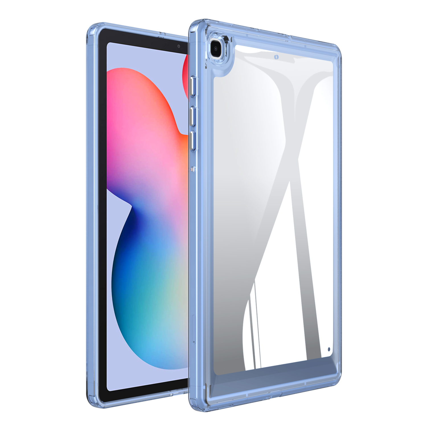 

Für Samsung Galaxy Tab S6 Lite P610 / P615 / Tab S6 Lite (2022) TPU + Transparente Acryl-tablet-hülle Fall-sichtabdeckung - Blau, Galaxy Tab S6 Lite