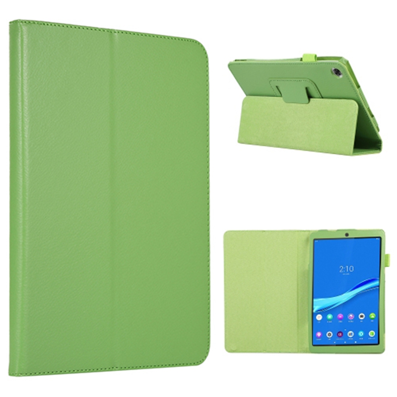 

PU Leder Flip Cover Für Lenovo Tab M8 Gen 4 Litchi Textur Stoßdämpfer Tablet Mit Ständer - Grün, Lenovo Tab M8 Gen 4