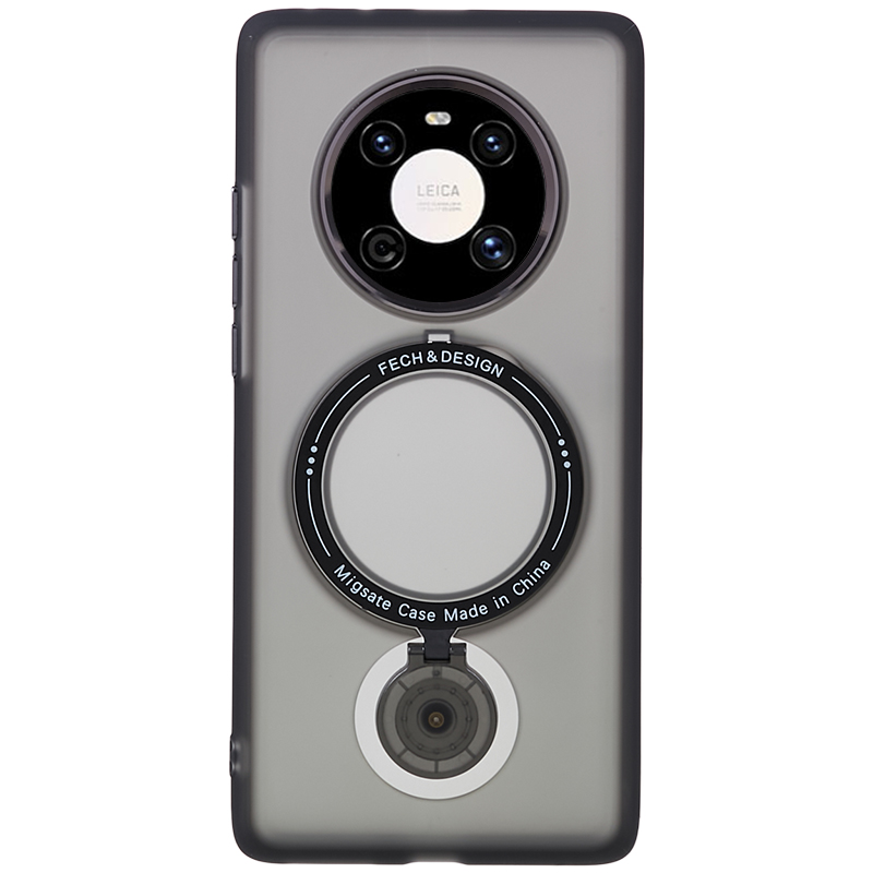 

Für Huawei Mate 40 Drop Protection TPU + PC Phone Case Rotierende Ring -kickstand -magnetabdeckung - Schwarz, Huawei Mate 40