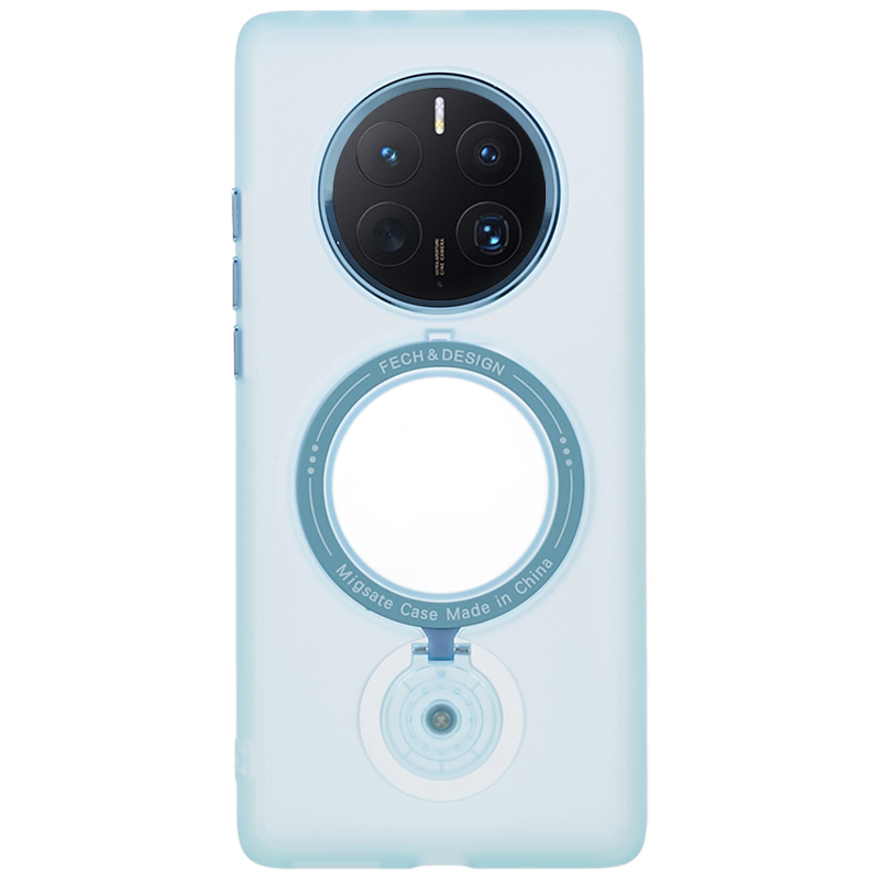 

Für Huawei Mate 50 Pro 4G Magnetic Phone Case TPU + PC Drehende Ring -kickständerabdeckung - Blau, Huawei Mate 50 Pro 4G
