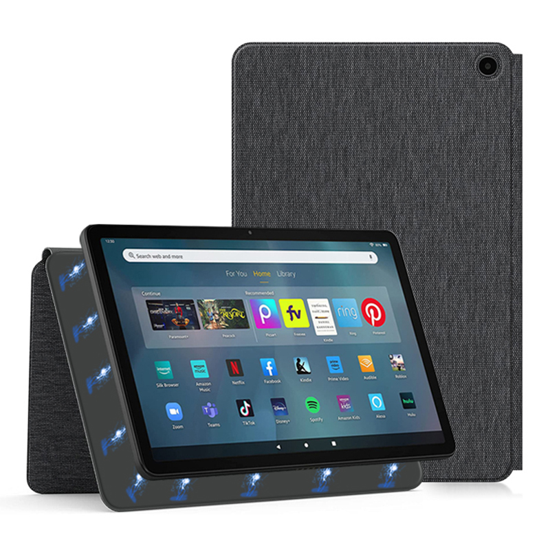 

Für Amazon Fire Max 11 Magnetic Tablet Hülle Schockdes Leder+pc -abdeckung Mit Ständer - Schwarz, Amazon Fire Max 11